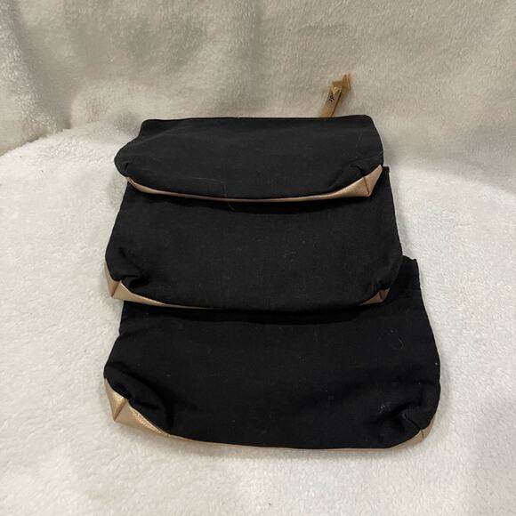 Ipsy 2018 Lashing Out Limited Edition Black and Gold Pouch 3 Set - Picture 3 of 4